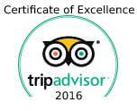 Kelowna B&B trip advisor certificate